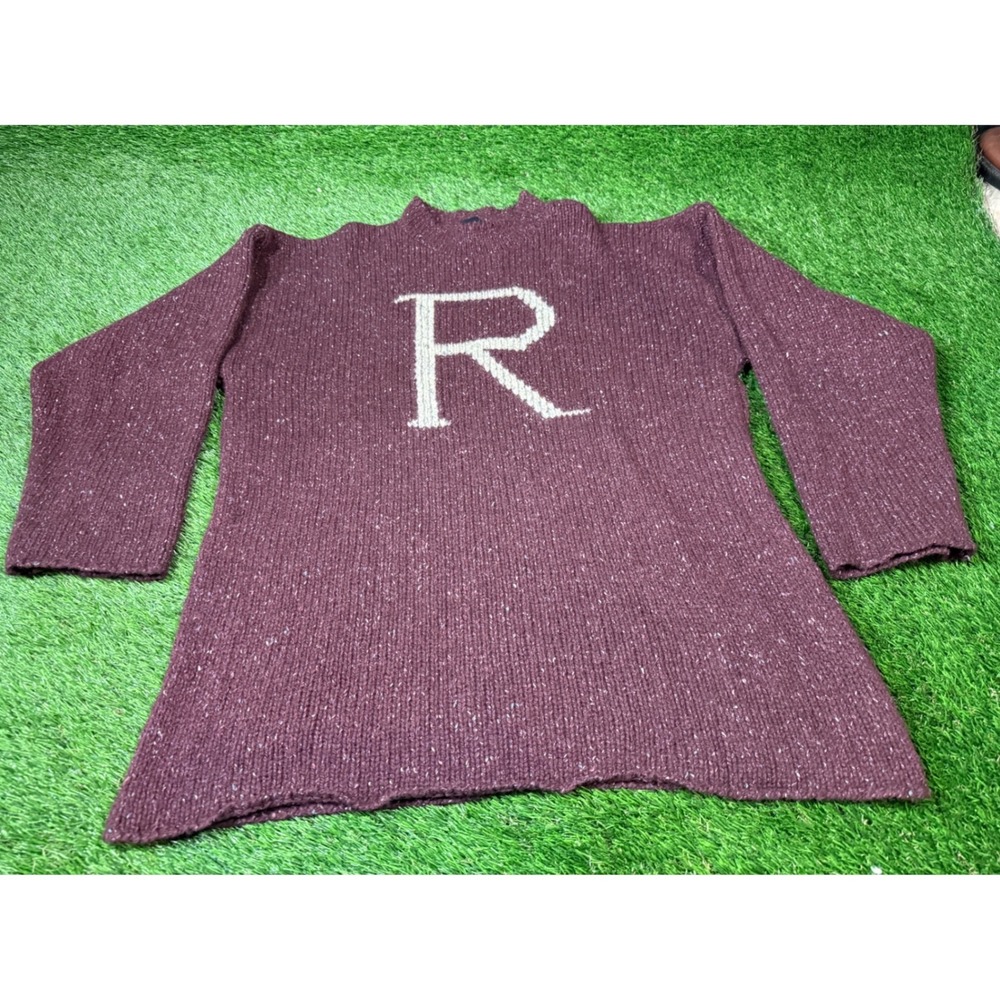 Harry Potter Hogwarts House R Letter Knit Sweater Pullover Universal Studios XL